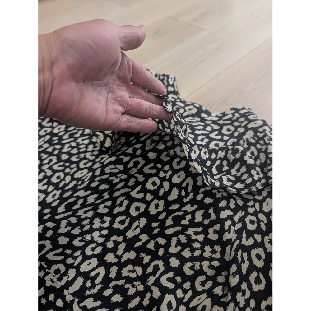 Zara Leopard Print Loose Tiered Babydoll Indie Sleeze Mini Dress M - Picture 10 of 16